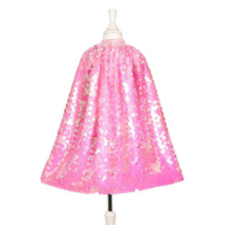 LAURENCE Kostium różowa peleryna z cekinami 5-7 lat Souza