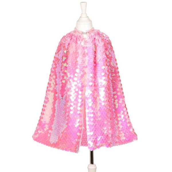 LAURENCE Kostium różowa peleryna z cekinami 8-10 lat Souza