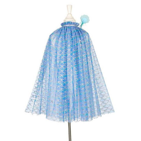 MARLYA Peleryna z opaską do włosów i różdżką kostium syrenka 3-4 lata Souza