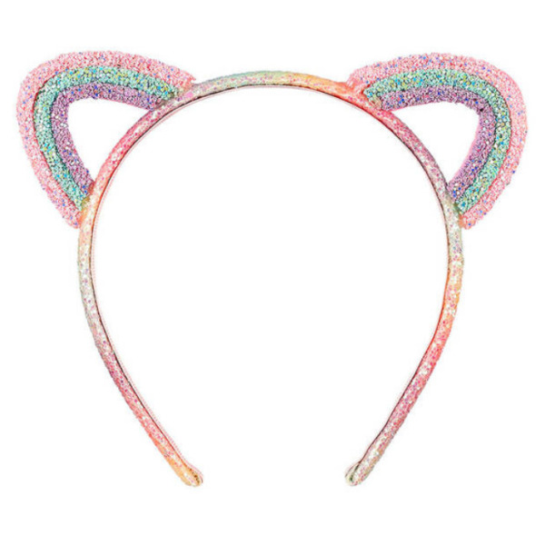 CLARY opaska do włosów brokatowe kocie uszka Souza 3+