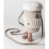 KUBECZEK KAWY NA WYNOS materiałowa torebka na ramię zabawna Jellycat 3+