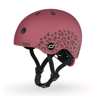 WILDCAT wiśniowy kask rowerowy dla dzieci rozmiar XXS-S 1-5 lat Scoot and Ride