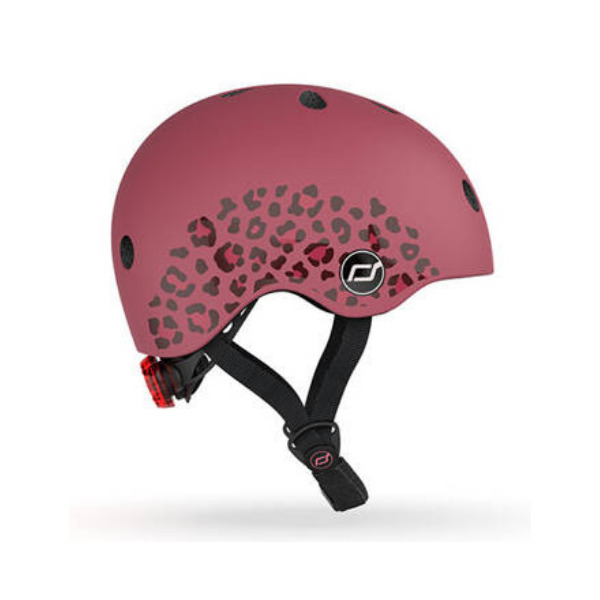 WILDCAT wiśniowy kask rowerowy dla dzieci rozmiar XXS-S 1-5 lat Scoot and Ride