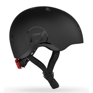 BLACK czarny kask rowerowy dla dzieci rozmiar XXS-S 1-5 lat Scoot and Ride