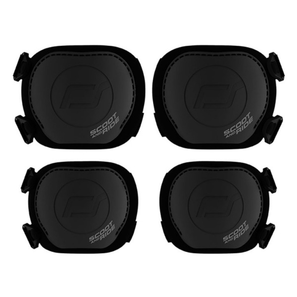 OCHRANIACZE DLA DZIECI na łokcie i kolana - zestaw 4 sztuk czarne BLACK rozmiar XXS Scoot and Ride