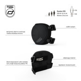 OCHRANIACZE DLA DZIECI na łokcie i kolana - zestaw 4 sztuk czarne BLACK rozmiar XXS Scoot and Ride