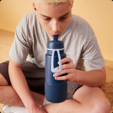 Granatowa silikonowa nakładka na butelkę termiczną 1L Midnight B.Box