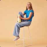 Cytrynowa silikonowa nakładka na butelkę termiczną 1L Lemon Twist B.Box