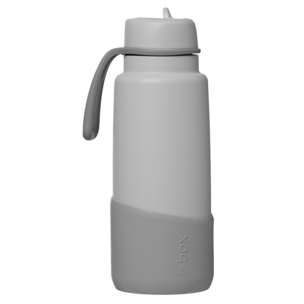 Szara silikonowa nakładka na butelkę termiczną 1L Shadow B.Box