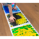 ŚCIEŻKA SENSORYCZNA fakturowe płytki z cieczą 30x30 cm zestaw 6 el. Tullo 3+