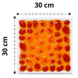 ŚCIEŻKA SENSORYCZNA fakturowe płytki z cieczą 30x30 cm zestaw 6 el. Tullo 3+