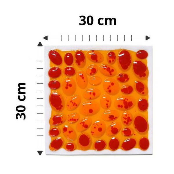 ŚCIEŻKA SENSORYCZNA fakturowe płytki z cieczą 30x30 cm zestaw 6 el. Tullo 3+