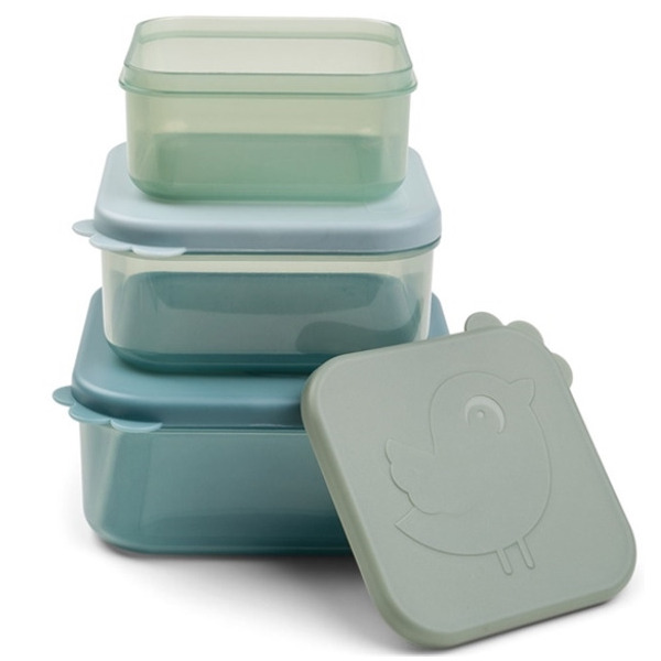 Pojemniki na przekąski zestaw 3 szt. Friends Blue Done By Deer