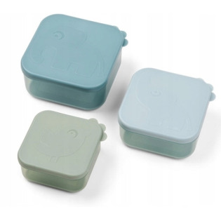 Pojemniki na przekąski zestaw 3 szt. Friends Blue Done By Deer