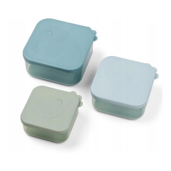 Pojemniki na przekąski zestaw 3 szt. Friends Blue Done By Deer