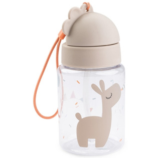 Mały bidon ze słomką 280 ml Celebration Sand Done By Deer