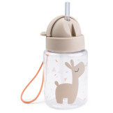 Mały bidon ze słomką 280 ml Celebration Sand Done By Deer