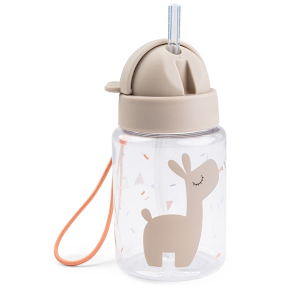 Mały bidon ze słomką 280 ml Celebration Sand Done By Deer