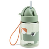 Mały bidon ze słomką 280 ml Playground Green Done By Deer