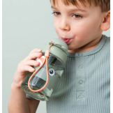 Mały bidon ze słomką 280 ml Playground Green Done By Deer