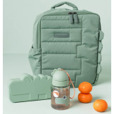 Mały bidon ze słomką 280 ml Playground Green Done By Deer