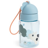 Mały bidon ze słomką 280 ml Tiny Farm Blue Done By Deer