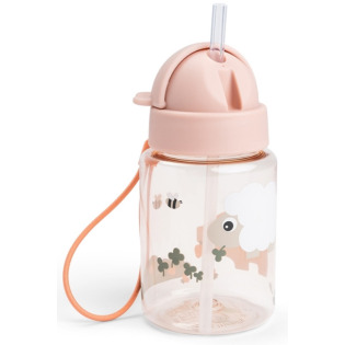 Mały bidon ze słomką 280 ml Tiny Farm Powder Done By Deer