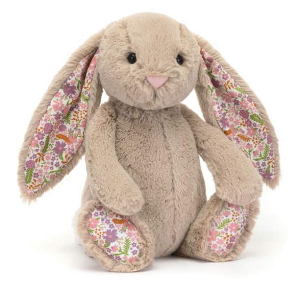 KRÓLICZEK beżowa przytulanka z kwiecistymi uszami Blossom Petal Bunny 31 cm Jellycat 0+