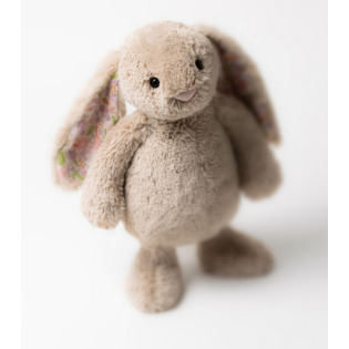 KRÓLICZEK beżowa przytulanka z kwiecistymi uszami Blossom Petal Bunny 31 cm Jellycat 0+