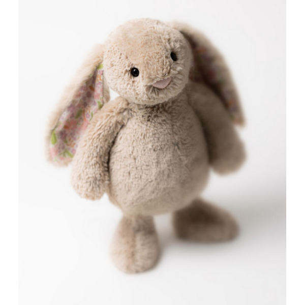 KRÓLICZEK beżowa przytulanka z kwiecistymi uszami Blossom Petal Bunny 31 cm Jellycat 0+