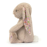KRÓLICZEK beżowa przytulanka z kwiecistymi uszami Blossom Petal Bunny 31 cm Jellycat 0+