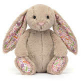 KRÓLICZEK beżowa przytulanka z kwiecistymi uszami Blossom Petal Bunny 31 cm Jellycat 0+