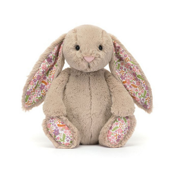KRÓLICZEK beżowa przytulanka z kwiecistymi uszami Blossom Petal Bunny 31 cm Jellycat 0+