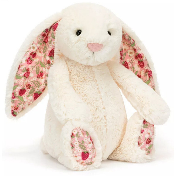 KRÓLICZEK kremowa przytulanka z kwiecistymi uszami Blossom Berry Bunny 31 cm Jellycat 0+