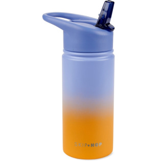 BUTELKA termiczna z ustnikiem ze słomka wymienną 450 ml Ombre Blue Wander Skip Hop