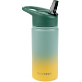 BUTELKA termiczna z ustnikiem ze słomka wymienną 450 ml Ombre Green Wander Skip Hop