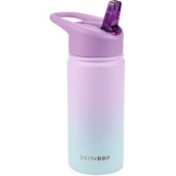 BUTELKA termiczna z ustnikiem ze słomka wymienną 450 ml Ombre Purple Wander Skip Hop