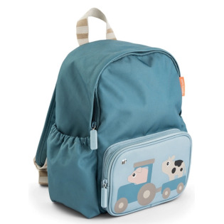 FARMA niebieski plecak dla przedszkolaka 7,5L Tiny Farm Blue Done By Deer