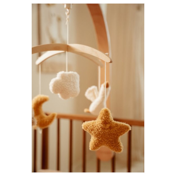 Drewniana karuzela z pozytywką Newborn Naturals FSC Little Dutch 0+