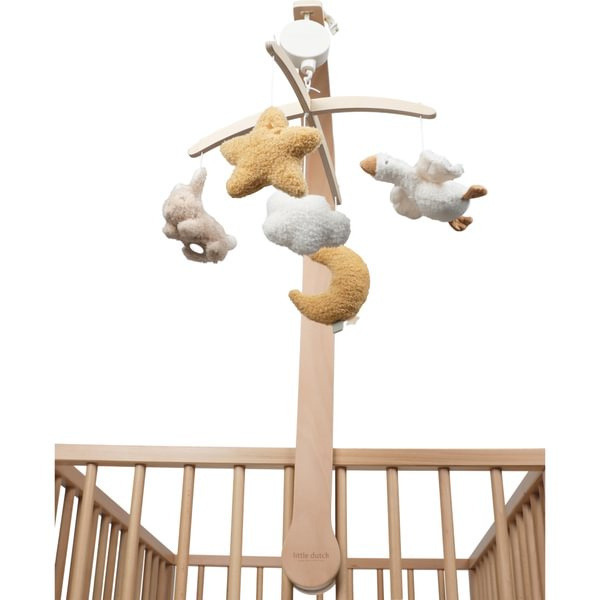 Drewniana karuzela z pozytywką Newborn Naturals FSC Little Dutch 0+