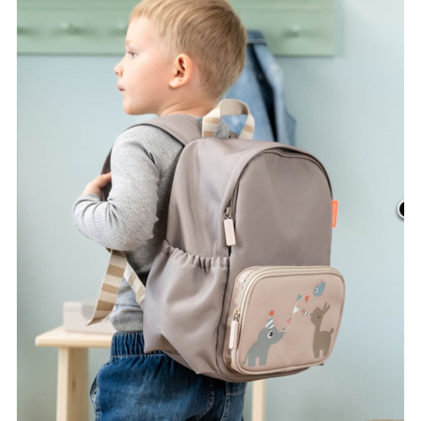 Beżowy plecak dla przedszkolaka 7,5L Celebration Sand Done By Deer