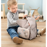 Beżowy plecak dla przedszkolaka 7,5L Celebration Sand Done By Deer