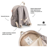 Beżowy plecak dla przedszkolaka 7,5L Celebration Sand Done By Deer