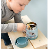 Niebieski termos obiadowy na jedzenie 300 ml Tiny Farm Blue Done By Deer