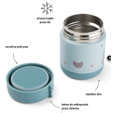 Niebieski termos obiadowy na jedzenie 300 ml Tiny Farm Blue Done By Deer