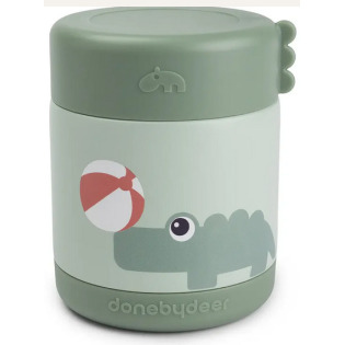 Zielony termos obiadowy na jedzenie 300 ml Playground Green Done By Deer