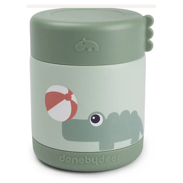Zielony termos obiadowy na jedzenie 300 ml Playground Green Done By Deer