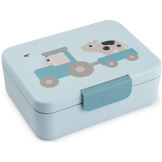 Niebieska śniadaniówka z przegródkami Tiny Farm Blue Done By Deer