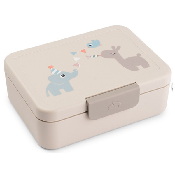 Beżowa śniadaniówka z przegródkami Celebration Sand Done By Deer