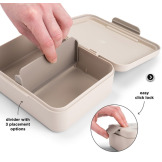 Beżowa śniadaniówka z przegródkami Celebration Sand Done By Deer